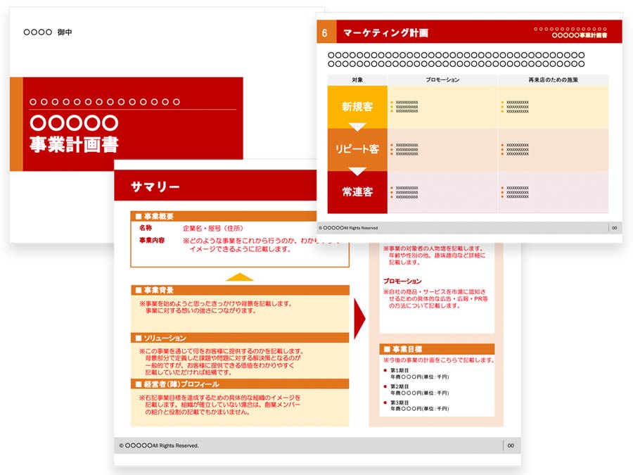 無料テンプレート 事業計画書をパワーポイントでつくるポイントまとめ 起業 会社設立ならドリームゲート