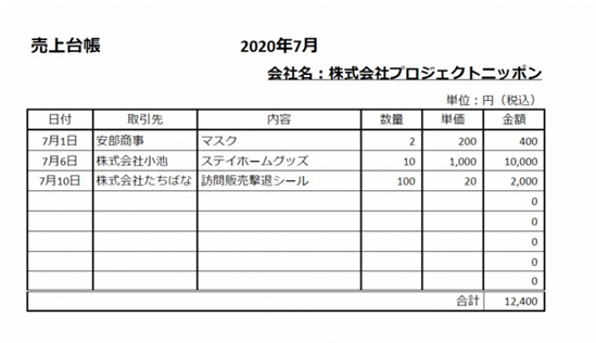 売上台帳